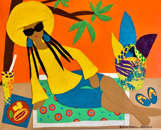 "Day at the Beach"- Collage